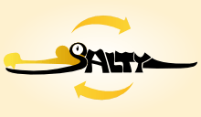 SALTY - salty croco crocodile logo anr recherche cnrs jaune noir fleche cycle