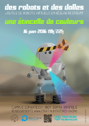 Affiche Des Robots et Des Dalles 2016 - Jeux de Sophia