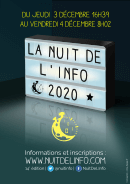 Affiche Nuit de l'Info 2020