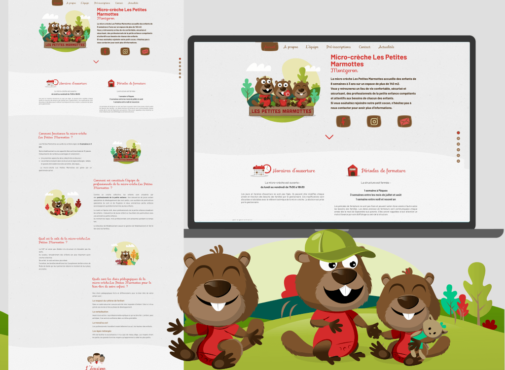 Les Petites Marmottes logo website